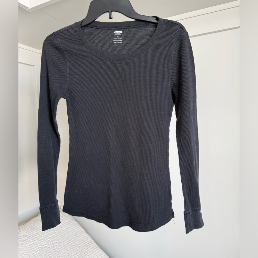 Old Navy Thermal Long Sleeve Medium Bundle of 3 Women's Gray Blue Black - Picture 5 of 9
